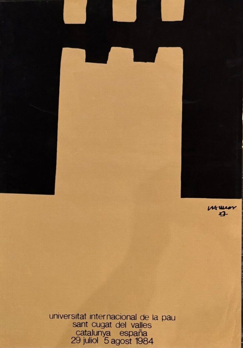 Cartel «Universitat Internacional de la Pau»